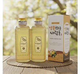 아카시아꿀 500g x 2병 (100%숙성생꿀)